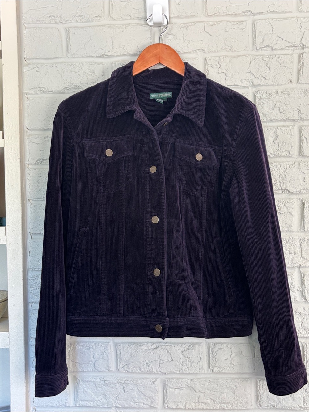 Vintage Ralph Lauren Jeans Company  Deep Purple Corduroy Trucker Style Jacket